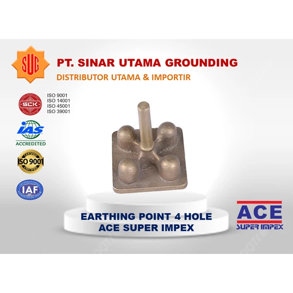 Earthing Point Grounding Point 4 Kaki/4 Lubang ACE Super Impex