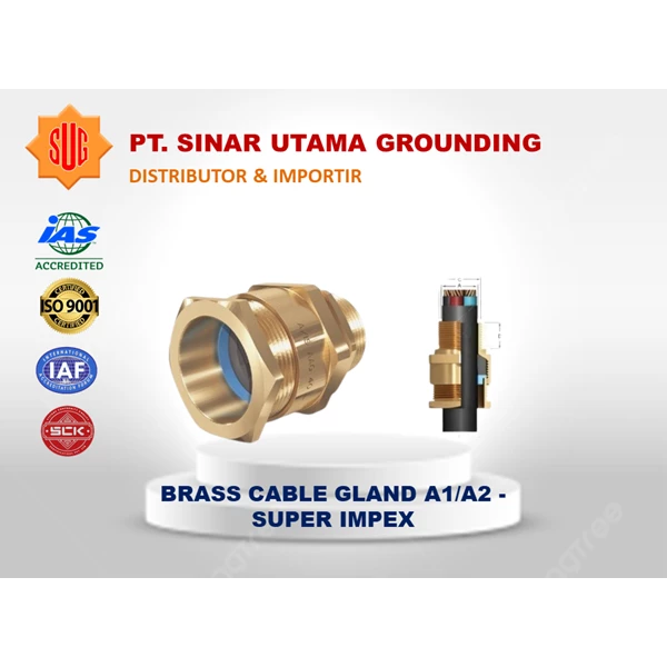 Brass Cable Gland A2 20s Non Armour ACE Super Impex